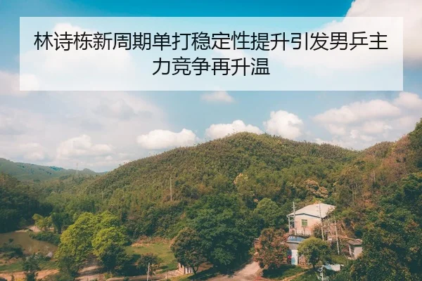 林诗栋新周期单打稳定性提升引发男乒主力竞争再升温